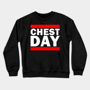 Chest Day Gym Parody Shirt (For Dark Colors) Crewneck Sweatshirt